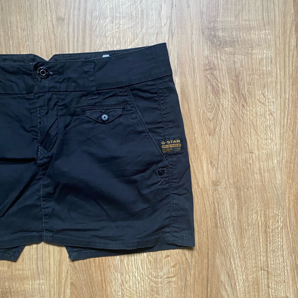 G-Star Mini Black Cargo Skirt